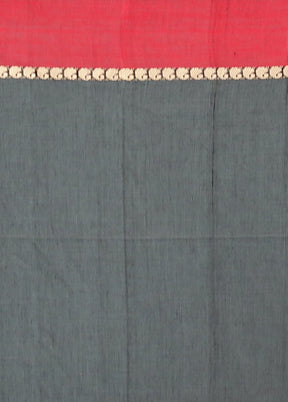 Black Matka Silk Saree Without Blouse Piece