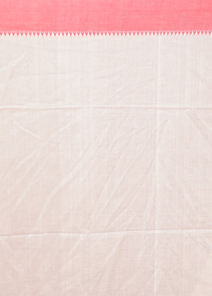 Cream Matka Silk Saree With Blouse Piece