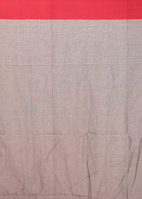 Grey Matka Silk Saree With Blouse Piece