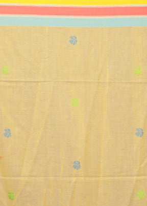 Yellow Matka Silk Saree Without Blouse Piece