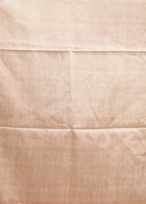 Cream Tussar Silk Saree With Blouse Piece