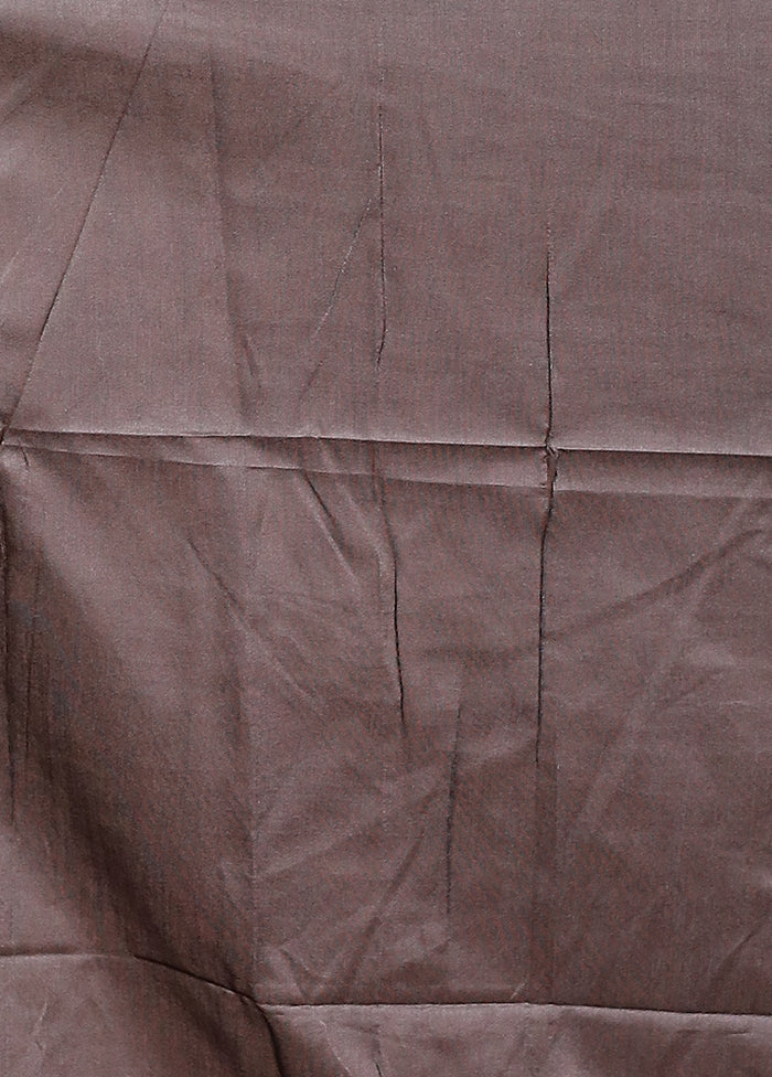 Black Tussar Silk Saree With Blouse Piece