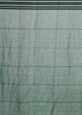 Green Matka Silk Saree Without Blouse Piece