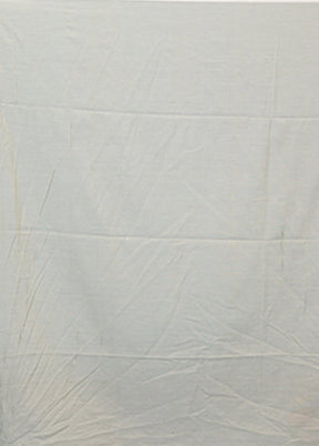 Cream Cotton Saree With Blouse Piece