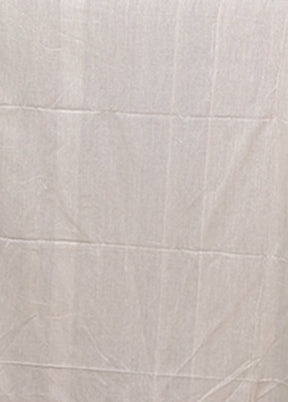 White Cotton Saree With Blouse Piece