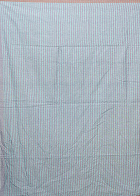 Grey Pure Cotton Saree With Blouse Piece