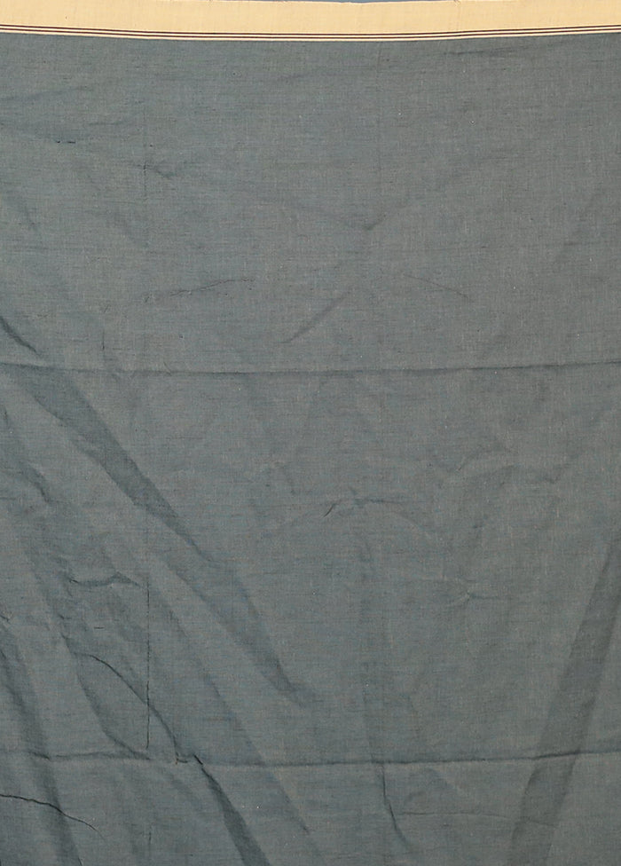 Black Pure Cotton Saree With Blouse Piece