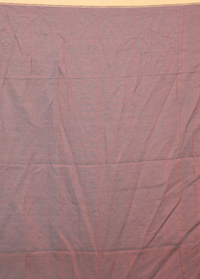 Rust Pure Cotton Saree Without Blouse Piece