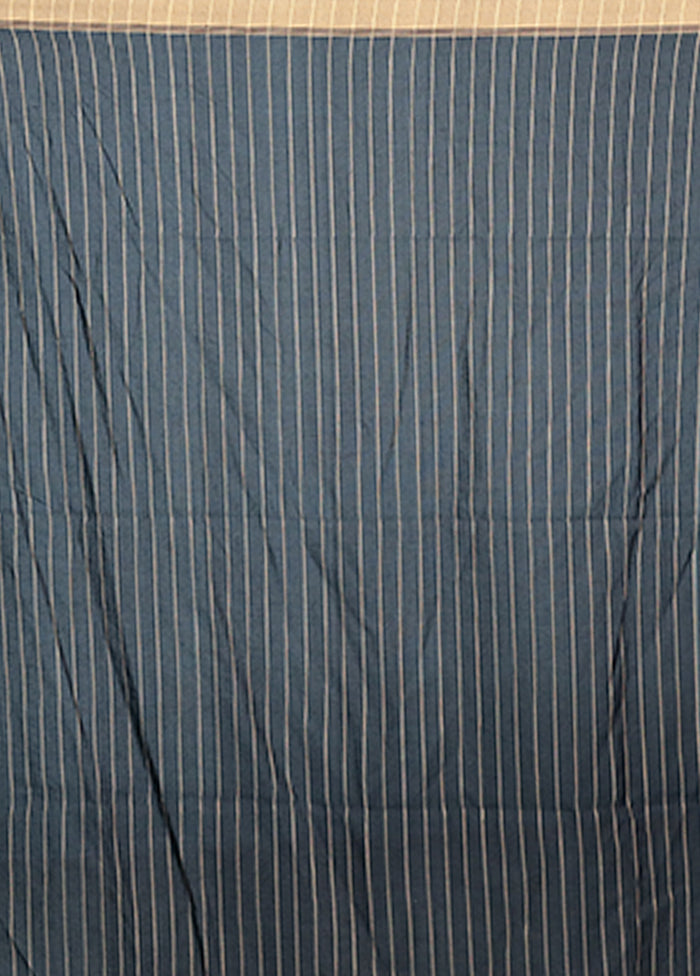 Black Pure Cotton Saree With Blouse Piece