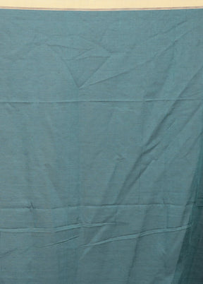 Green Pure Cotton Saree Without Blouse Piece