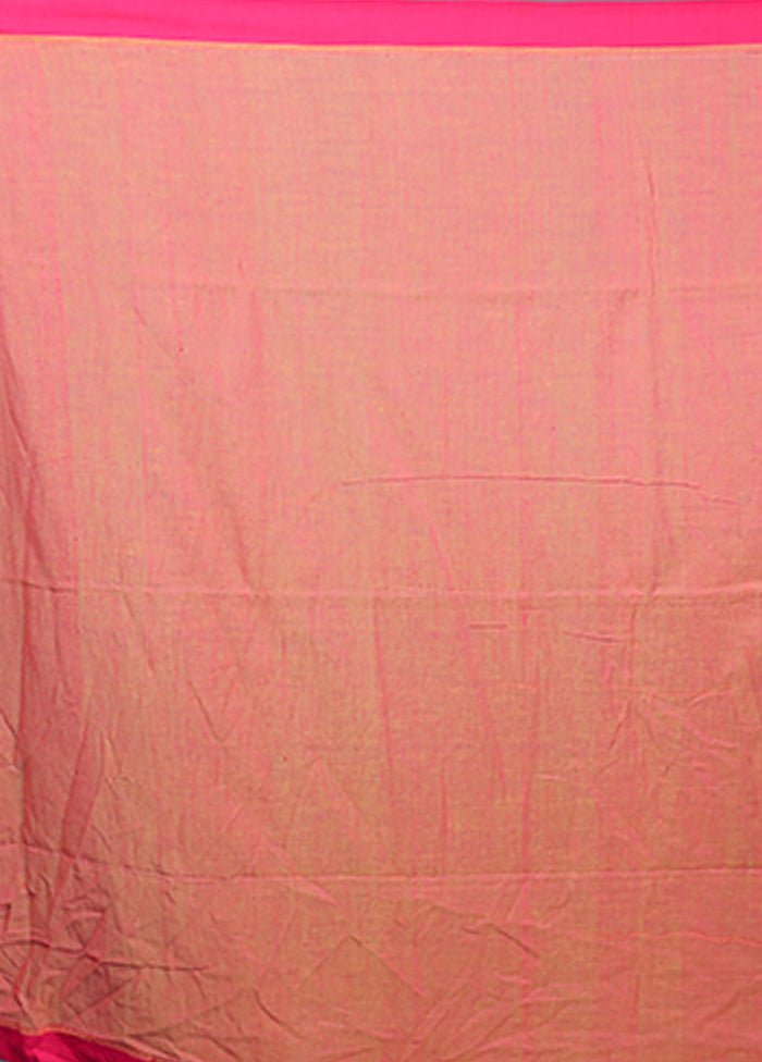 Grey Pure Cotton Saree With Blouse Piece