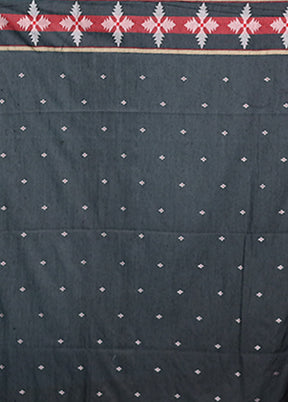 Cream Cotton Saree With Blouse Piece