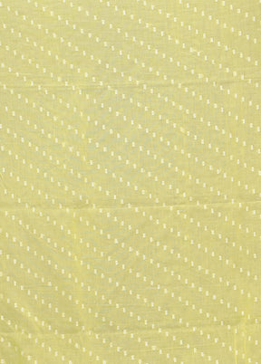 Yellow Matka Silk Saree With Blouse Piece