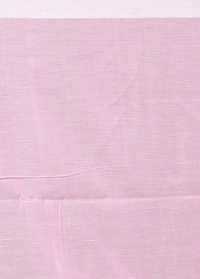 Pink Matka Silk Saree With Blouse Piece