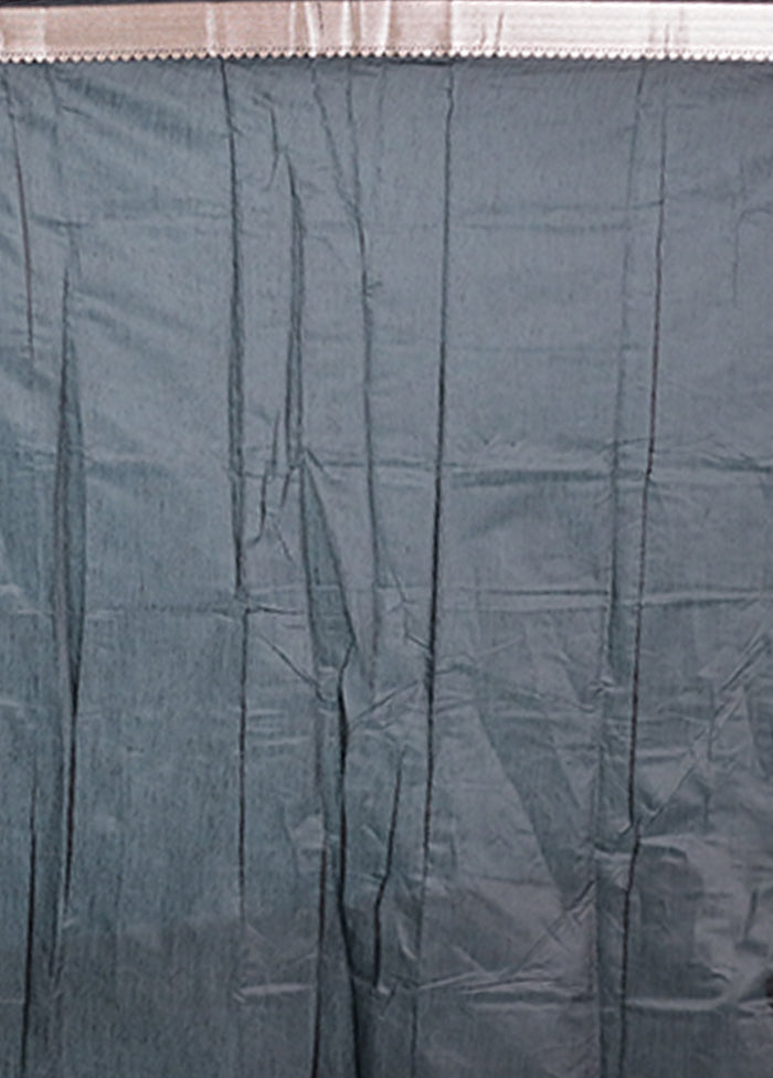 Black Cotton Saree With Blouse Piece