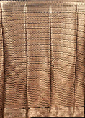 Black Kora Silk Saree With Blouse Piece