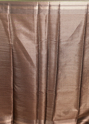 Black Kora Silk Saree With Blouse Piece