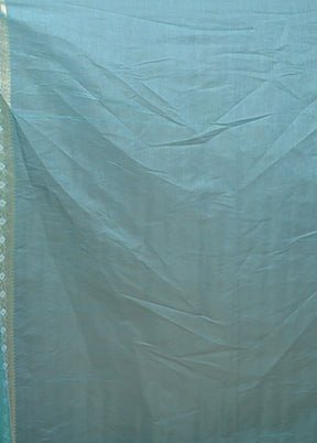 Green Kora Silk Saree With Blouse Piece