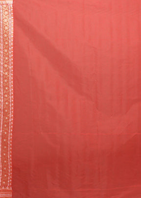 Pink Kora Silk Saree With Blouse Piece