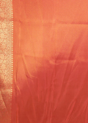 Pink Tissue Silk Saree With Blouse Piece
