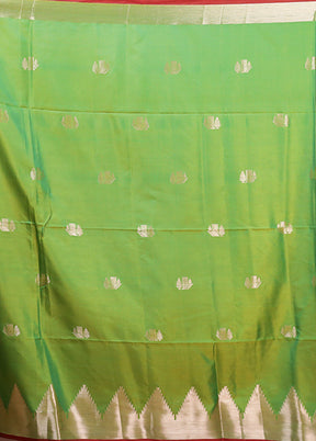 Pink Dupion Silk Saree With Blouse Piece