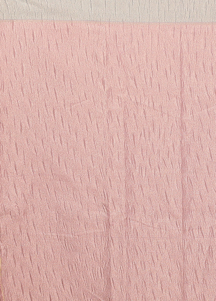 Blue Tissue Silk Saree With Blouse Piece