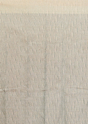 Blue Tissue Silk Saree With Blouse Piece