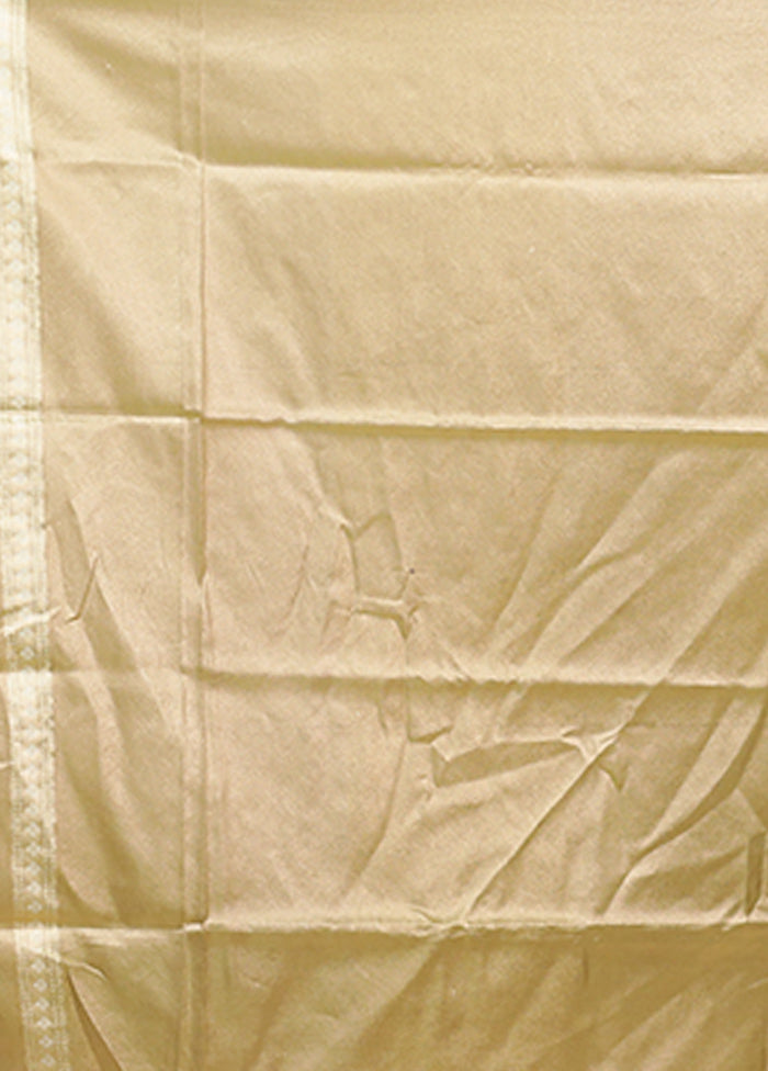 Green Tissue Silk Saree With Blouse Piece