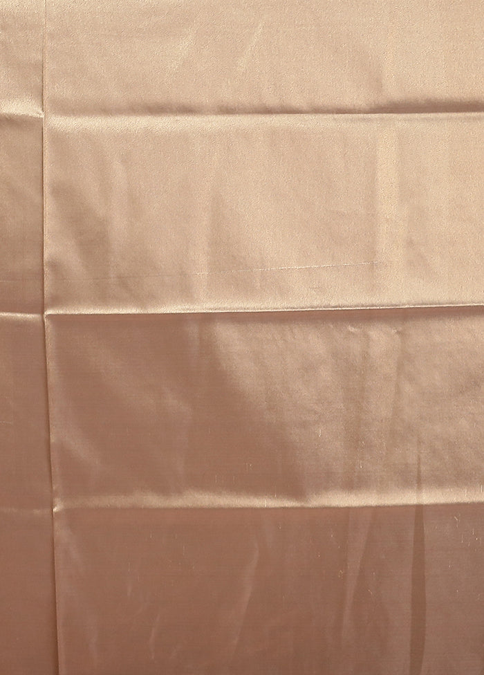 Cream Tissue Silk Saree With Blouse Piece