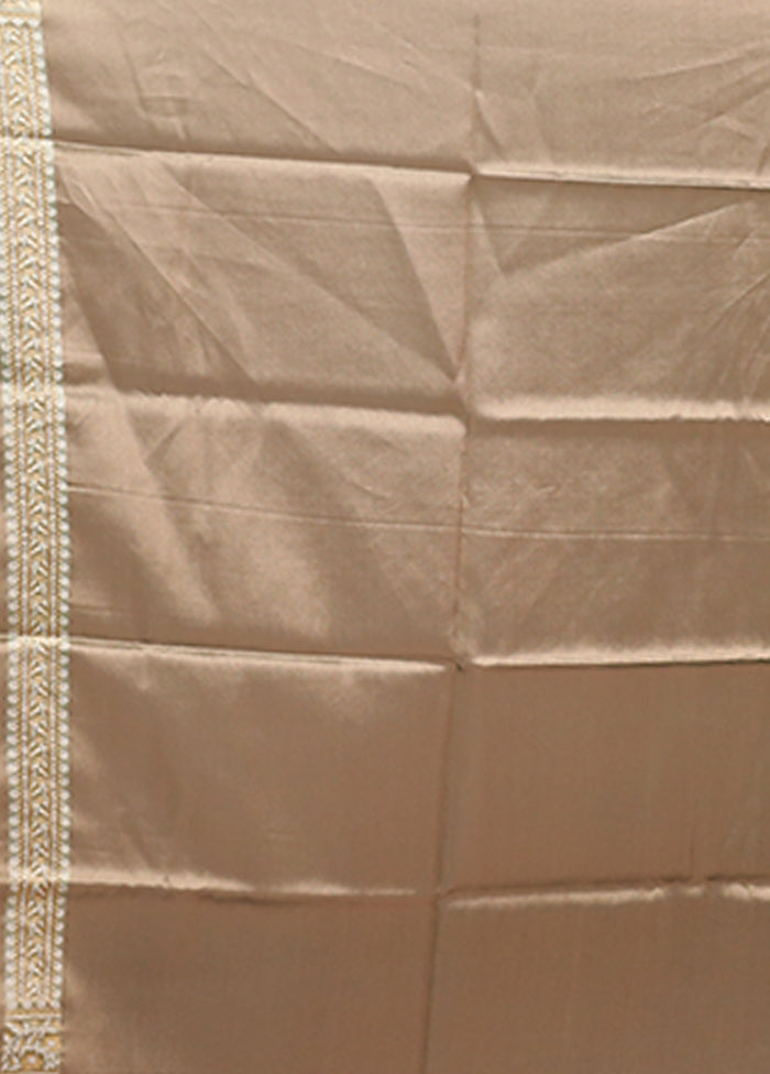 Grey Tissue Silk Saree With Blouse Piece