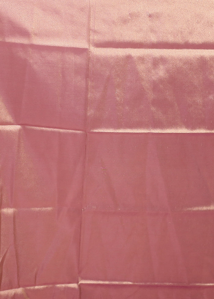 Purple Tissue Silk Saree With Blouse Piece