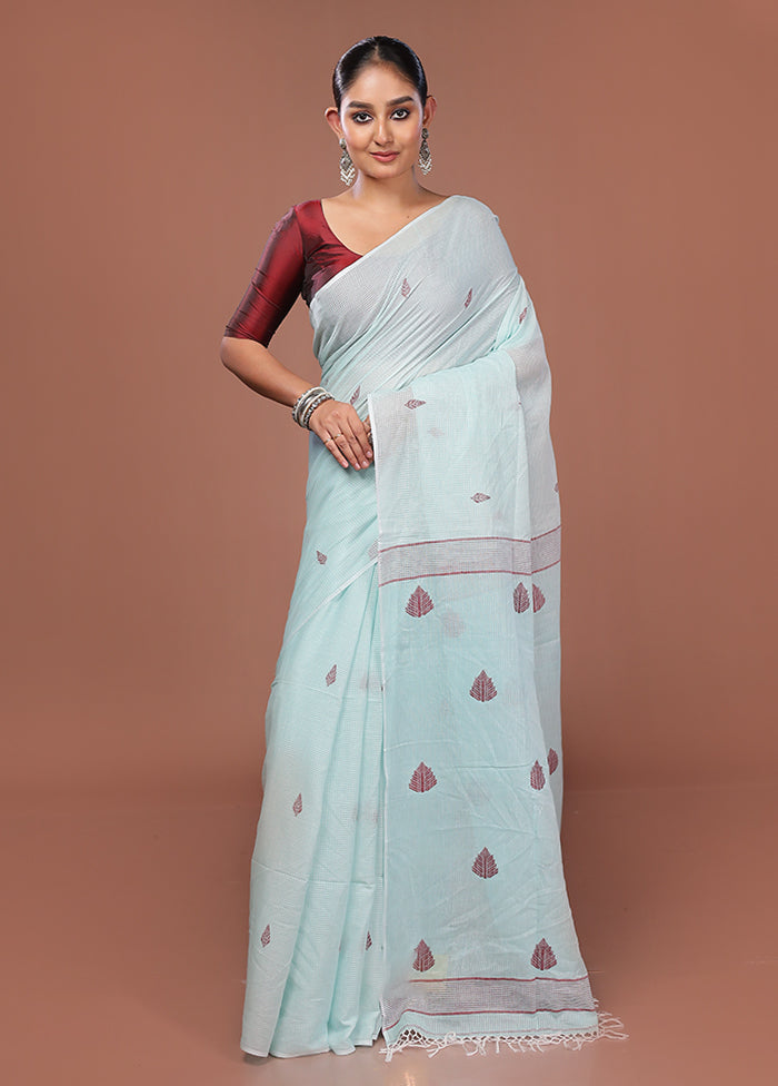 Green Matka Silk Saree With Blouse Piece