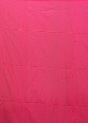 Pink Matka Silk Saree With Blouse Piece