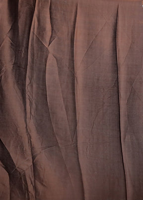 Blue Printed Silk Saree Without Blouse Piece