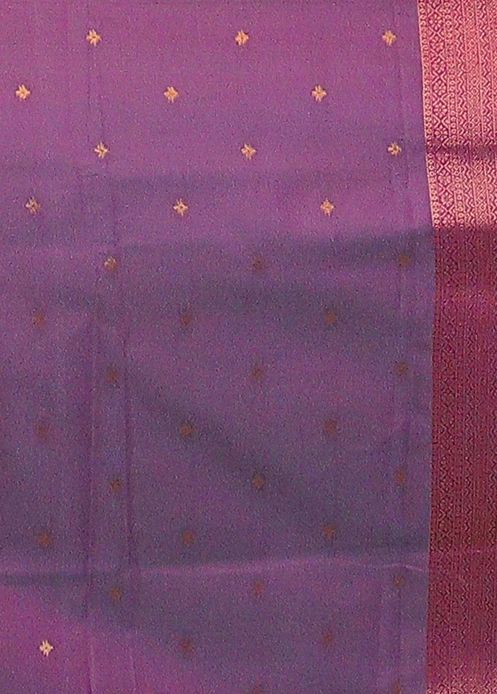 Green Dupion Silk Saree With Blouse Piece