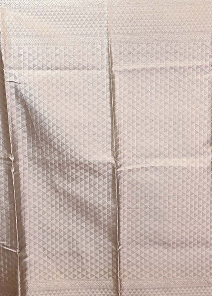 Blue Tissue Silk Saree With Blouse Piece