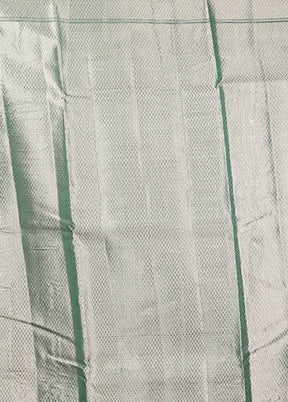 Green Kora Silk Saree With Blouse Piece