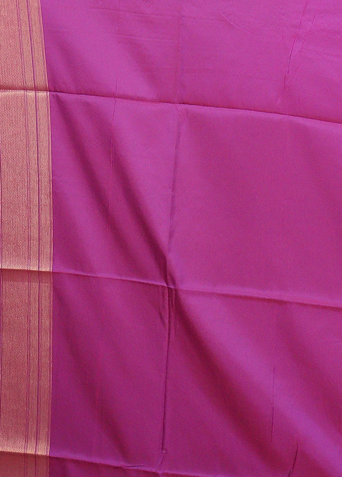 Pink Dupion Silk Saree With Blouse Piece