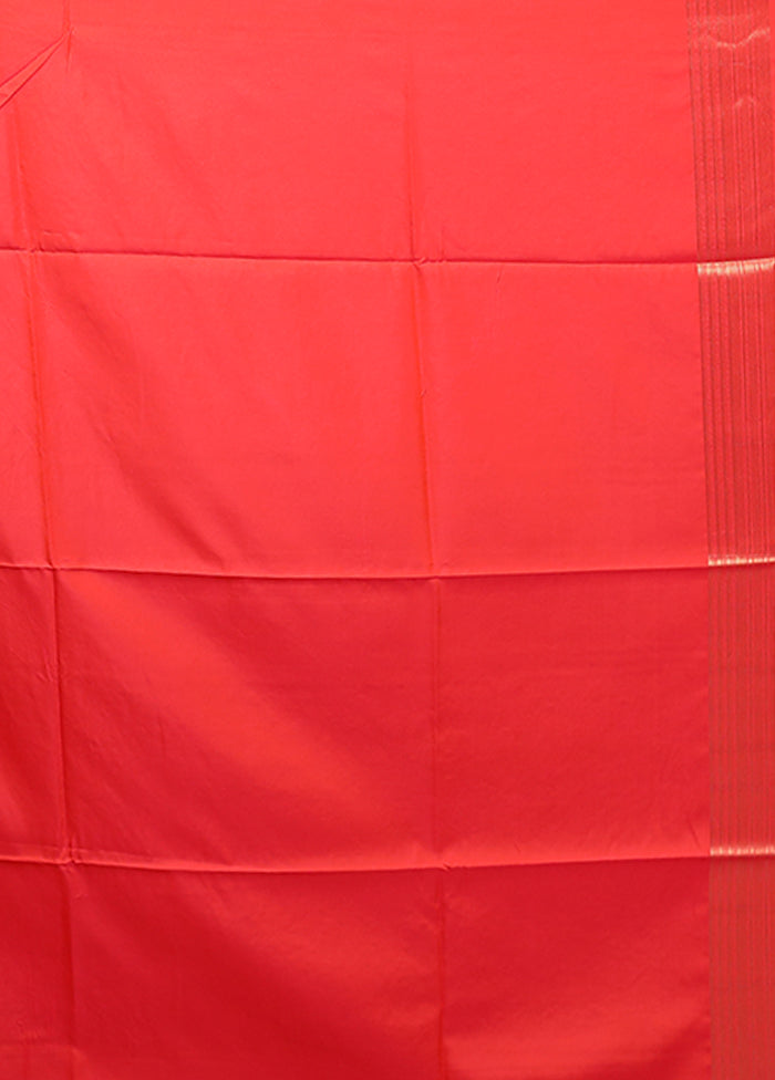 Pink Dupion Silk Saree With Blouse Piece