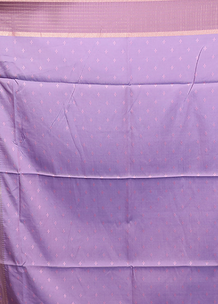 Purple Dupion Silk Saree With Blouse Piece