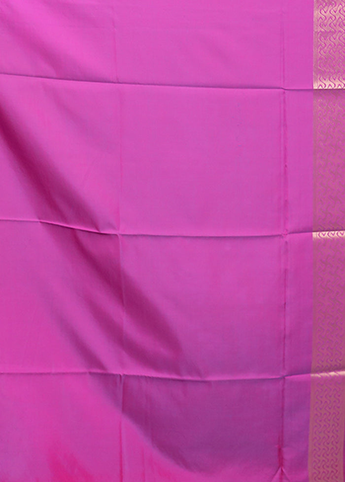 Green Dupion Silk Saree With Blouse Piece