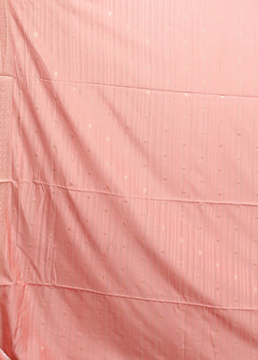 Pink Dupion Silk Saree With Blouse Piece