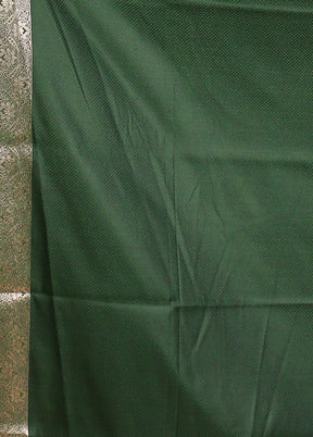 Green Uppada Silk Saree With Blouse Piece