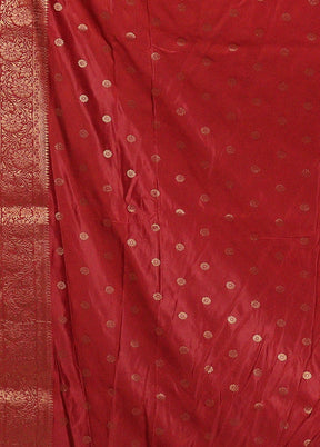 Pink Dupion Silk Saree With Blouse Piece