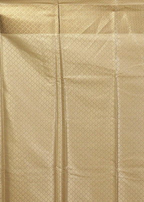 Grey Kora Silk Saree With Blouse Piece