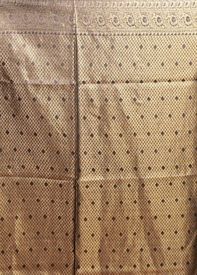 Black Tussar Silk Saree With Blouse Piece