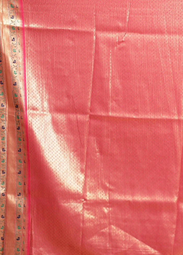 Green Dupion Silk Saree With Blouse Piece