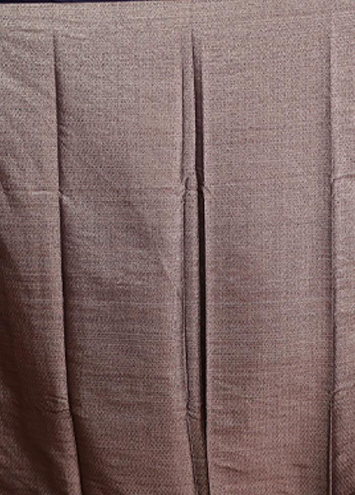 Blue Dupion Silk Saree With Blouse Piece