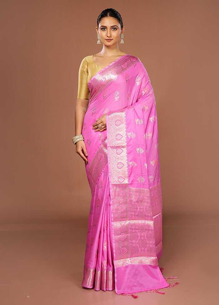 Purple Dupion Silk Saree With Blouse Piece
