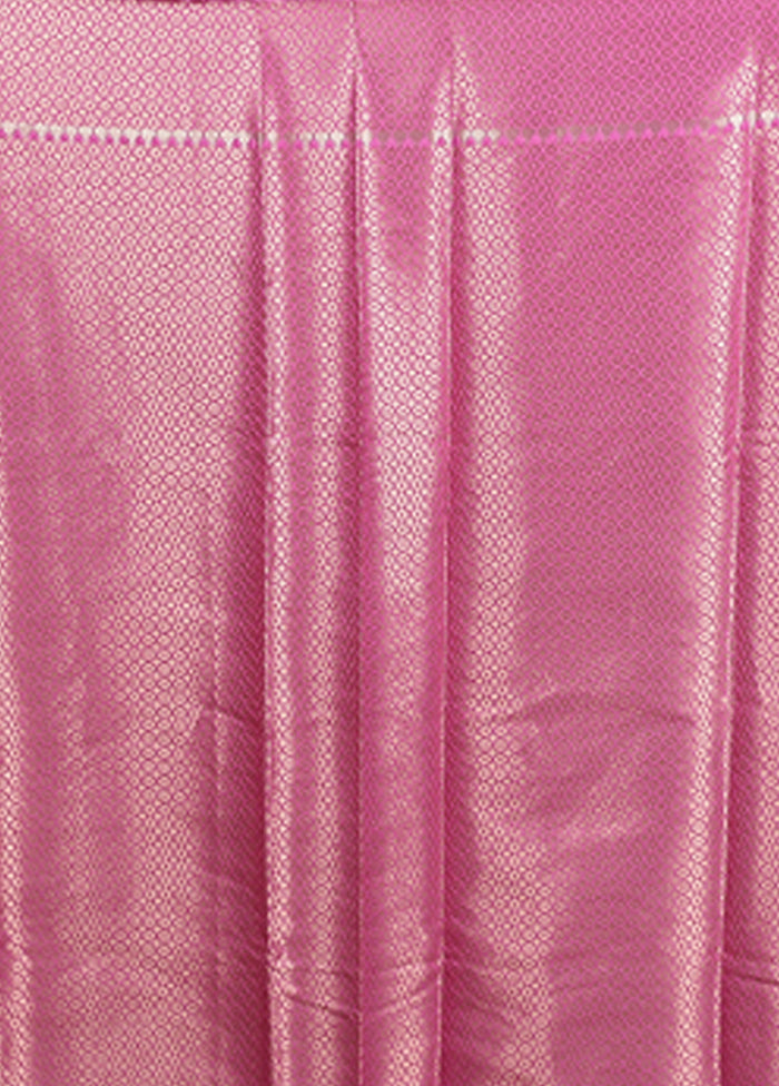 Purple Dupion Silk Saree With Blouse Piece